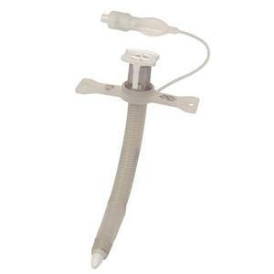 Bivona Silicone Mid-Range Aire-Cuf Fixed Neck Flange Hyperflex Extra Length Tracheostomy Tube thumbnail 1