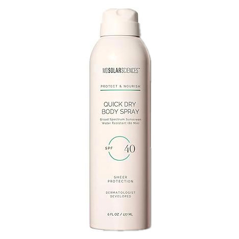 MDSolarSciences Quick Dry Body Spray Sunscreen SPF 40, 0.6 oz