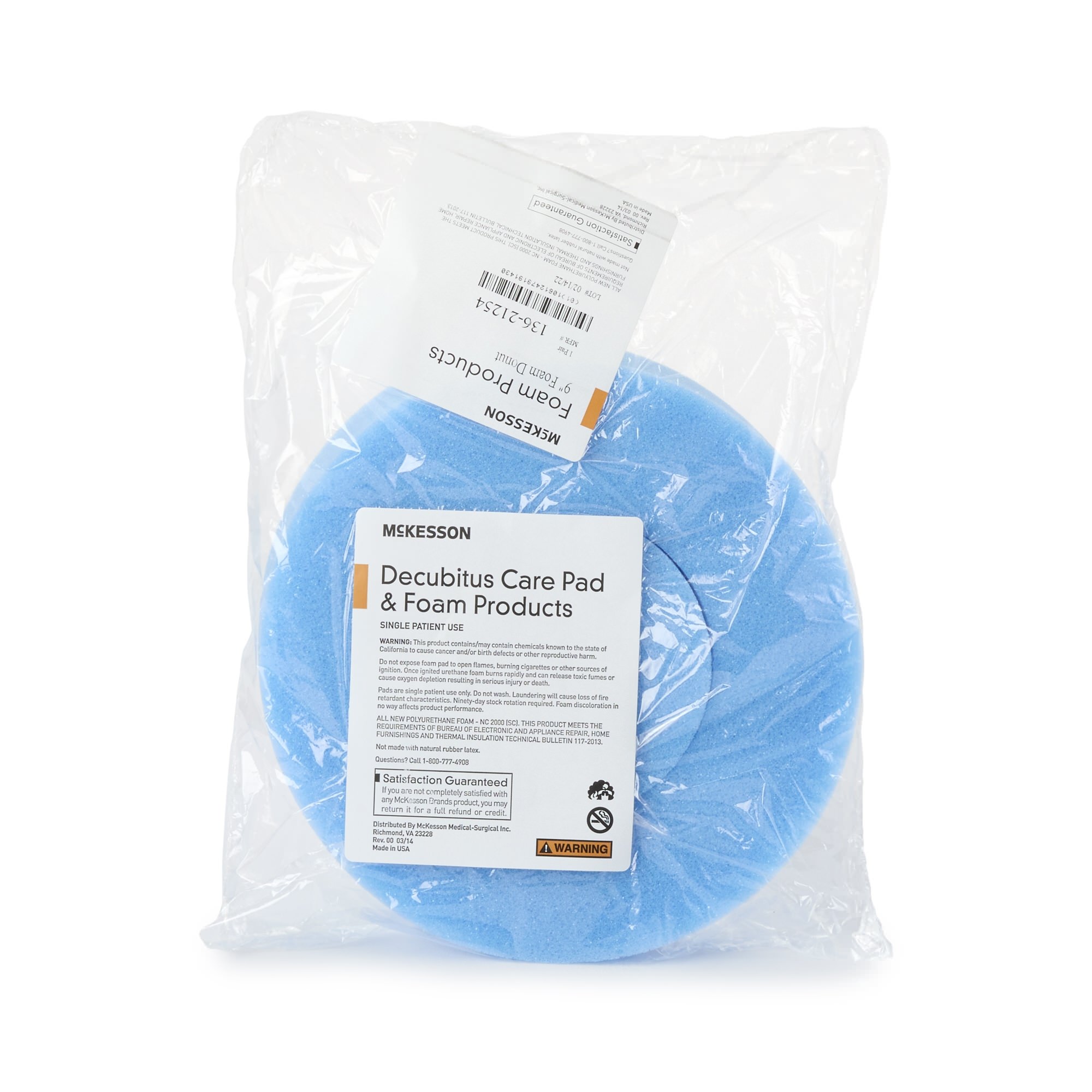 McKesson Head Donut Positioner Freestanding 9 Inch Foam Cushion