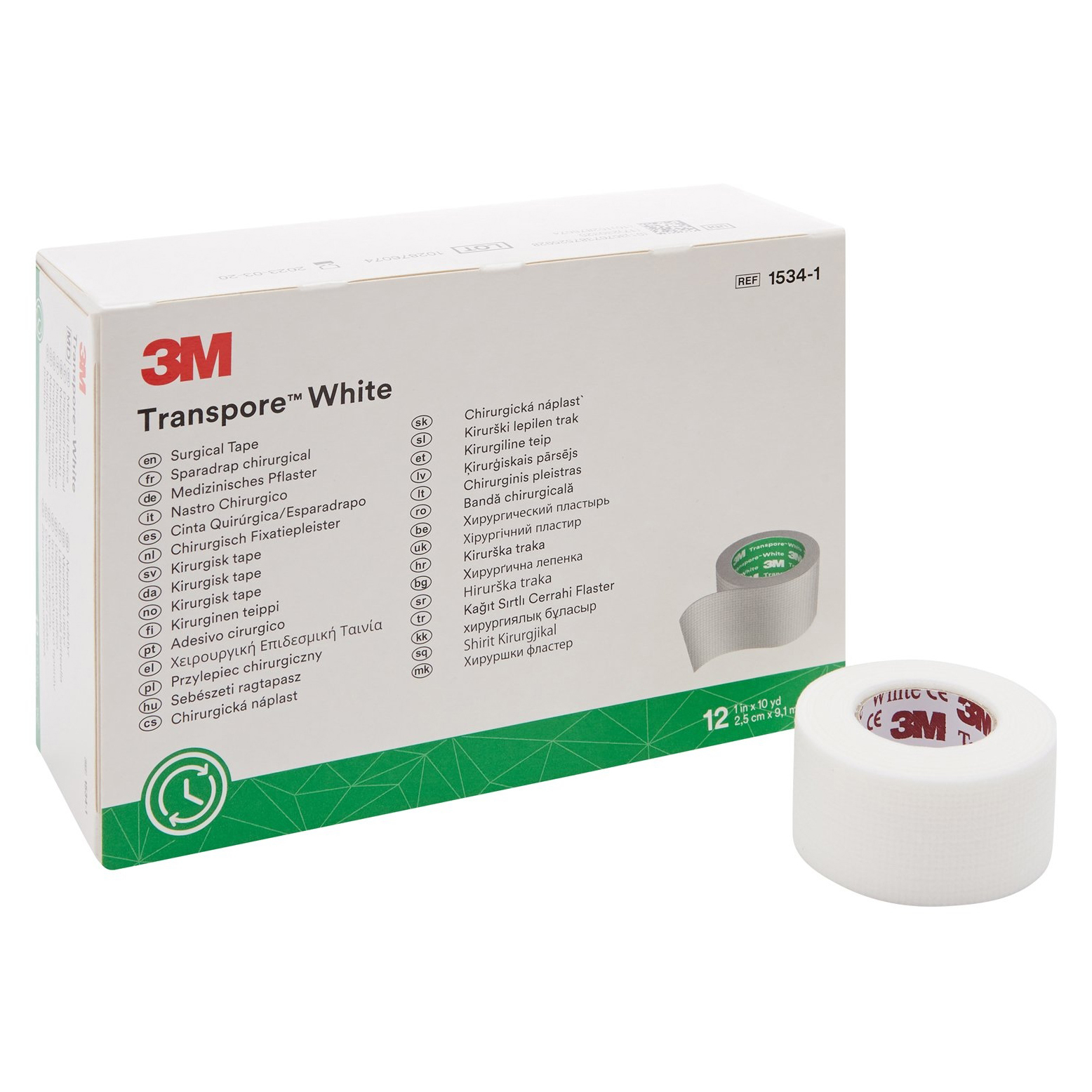 3M Transpore White Surgical Tape 1534-2 - 2 Inch x 10 Yard