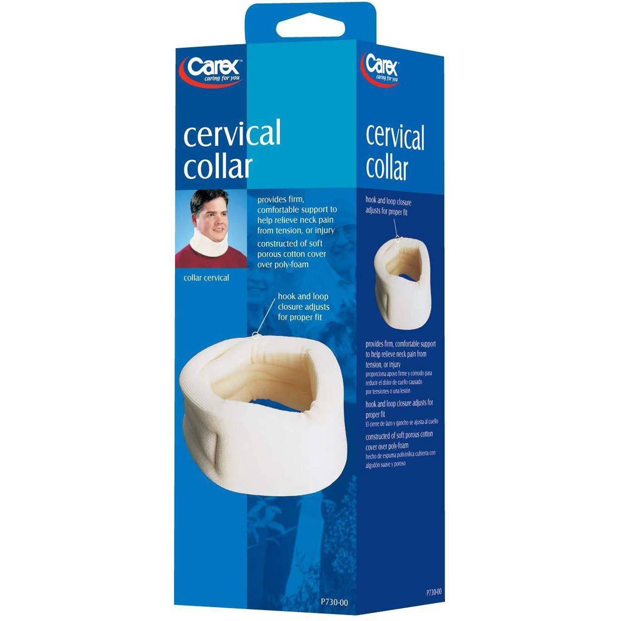 Carex Cervical Collar Poly Foam with Soft Porous Cotton Cover thumbnail 2