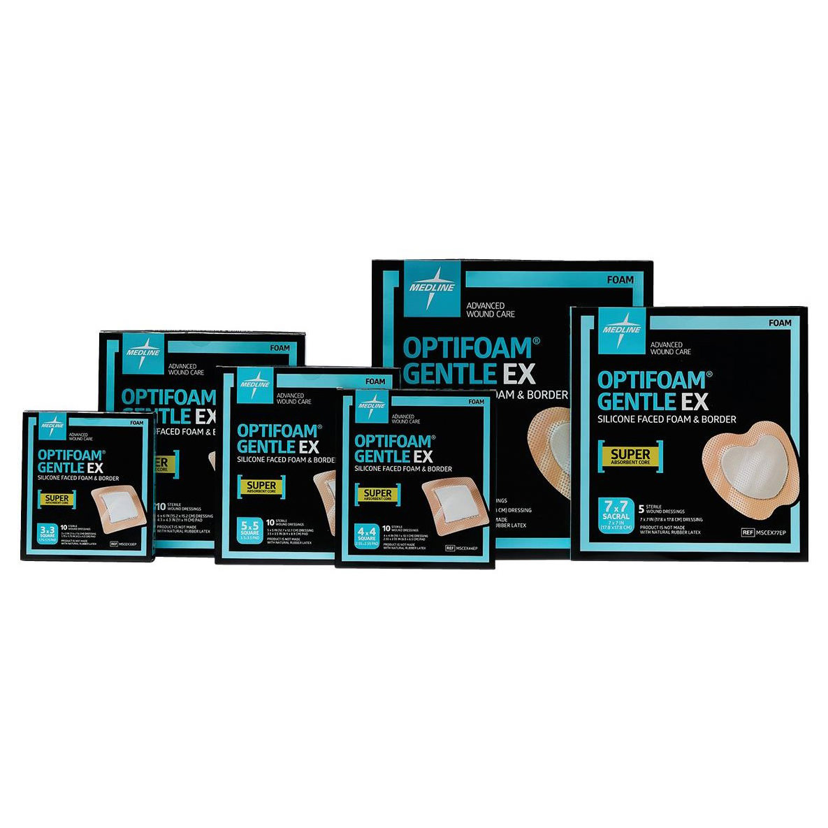 Medline Optifoam Gentle EX Silicone-Faced Foam Dressing thumbnail 1