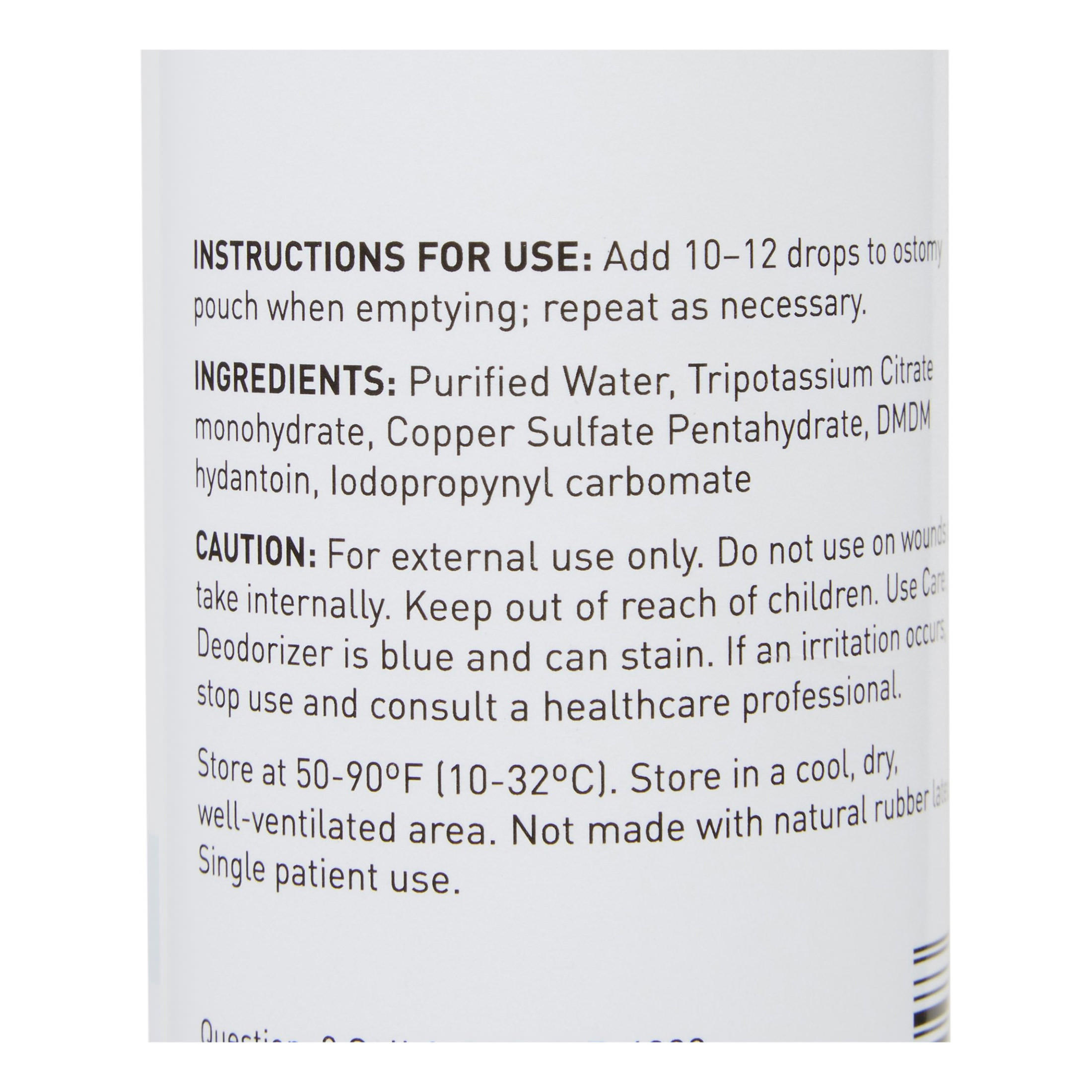 McKesson Ostomy Pouch Deodorizer, 8 oz thumbnail 3