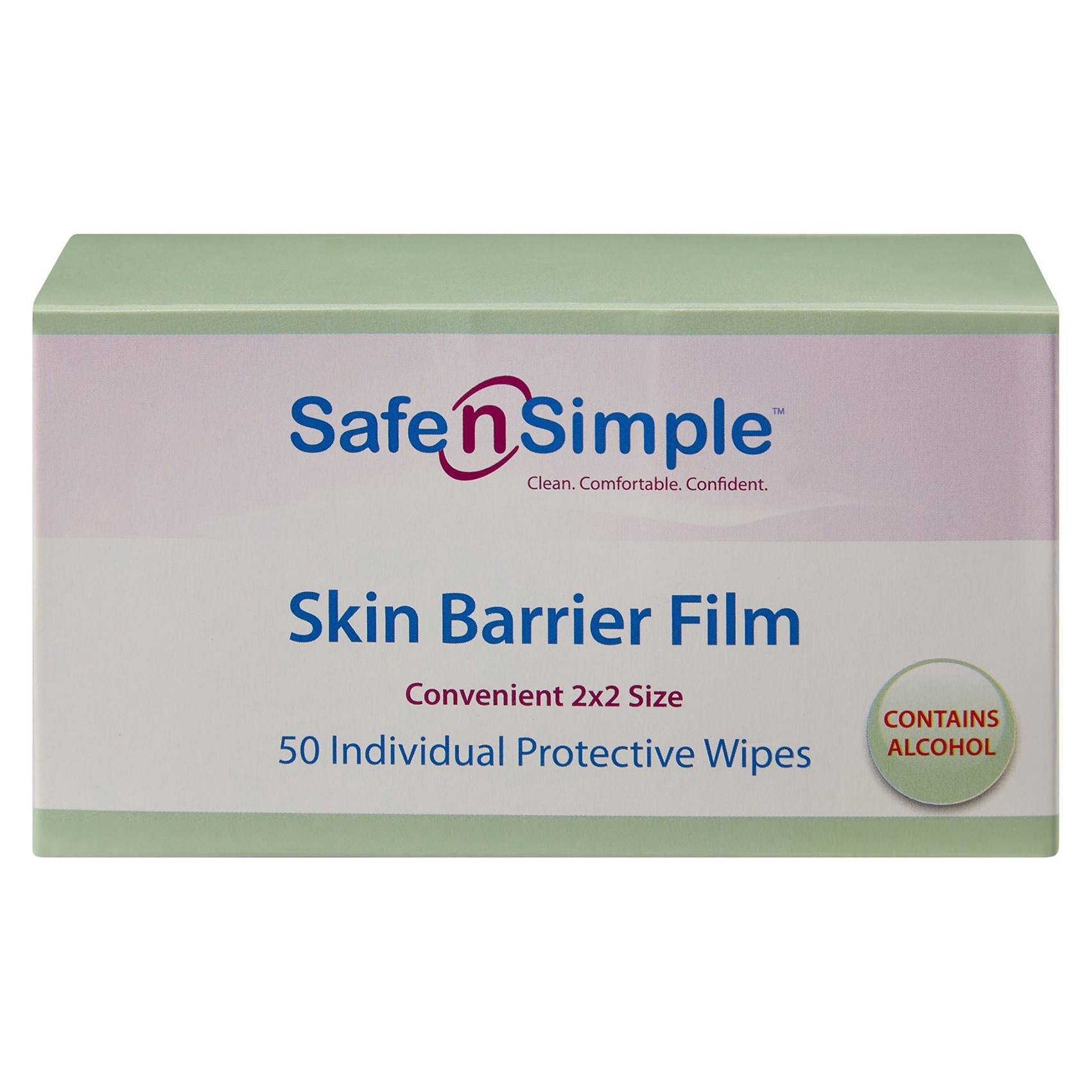 Safe n' Simple Skin Barrier Film Wipes , 2 x 2 Inch thumbnail 2