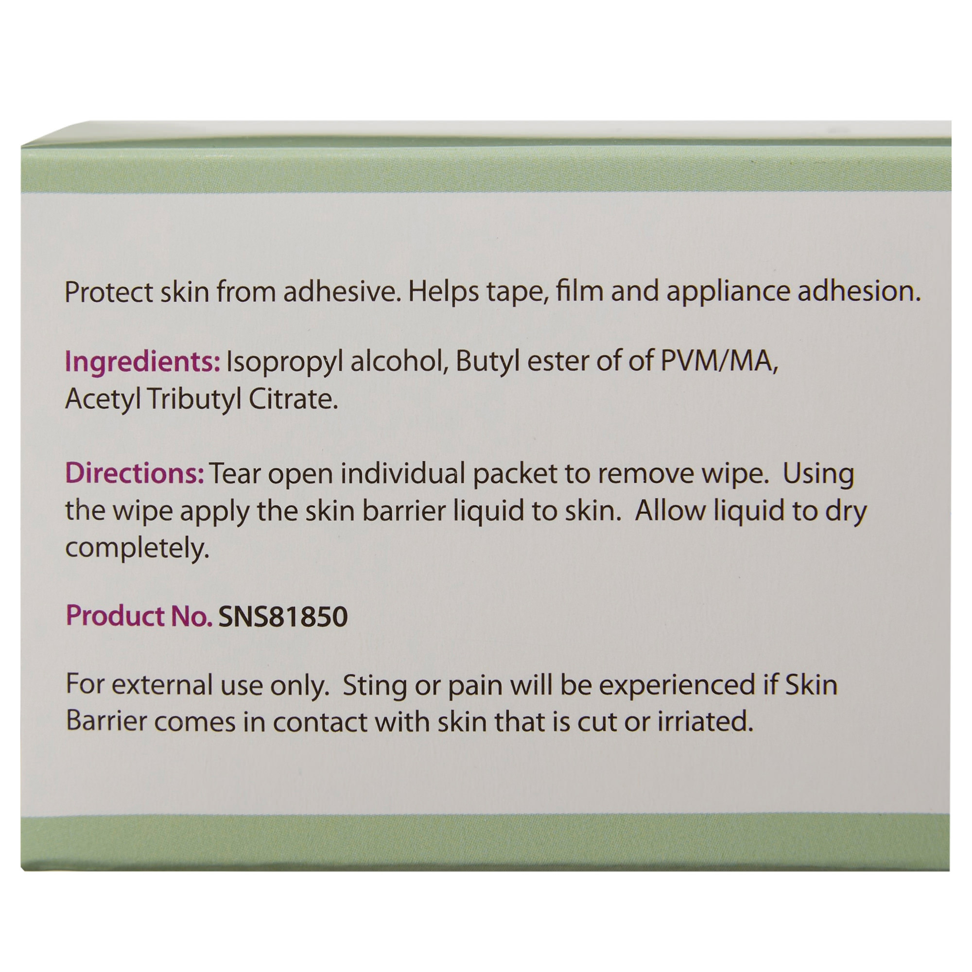 Safe n' Simple Skin Barrier Film Wipes , 2 x 2 Inch thumbnail 3