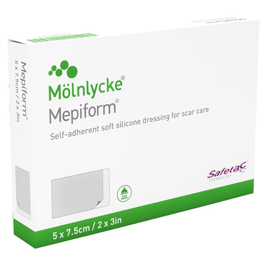 Mepiform Self-Adherent Soft Silicone Sheeting For Scar Management