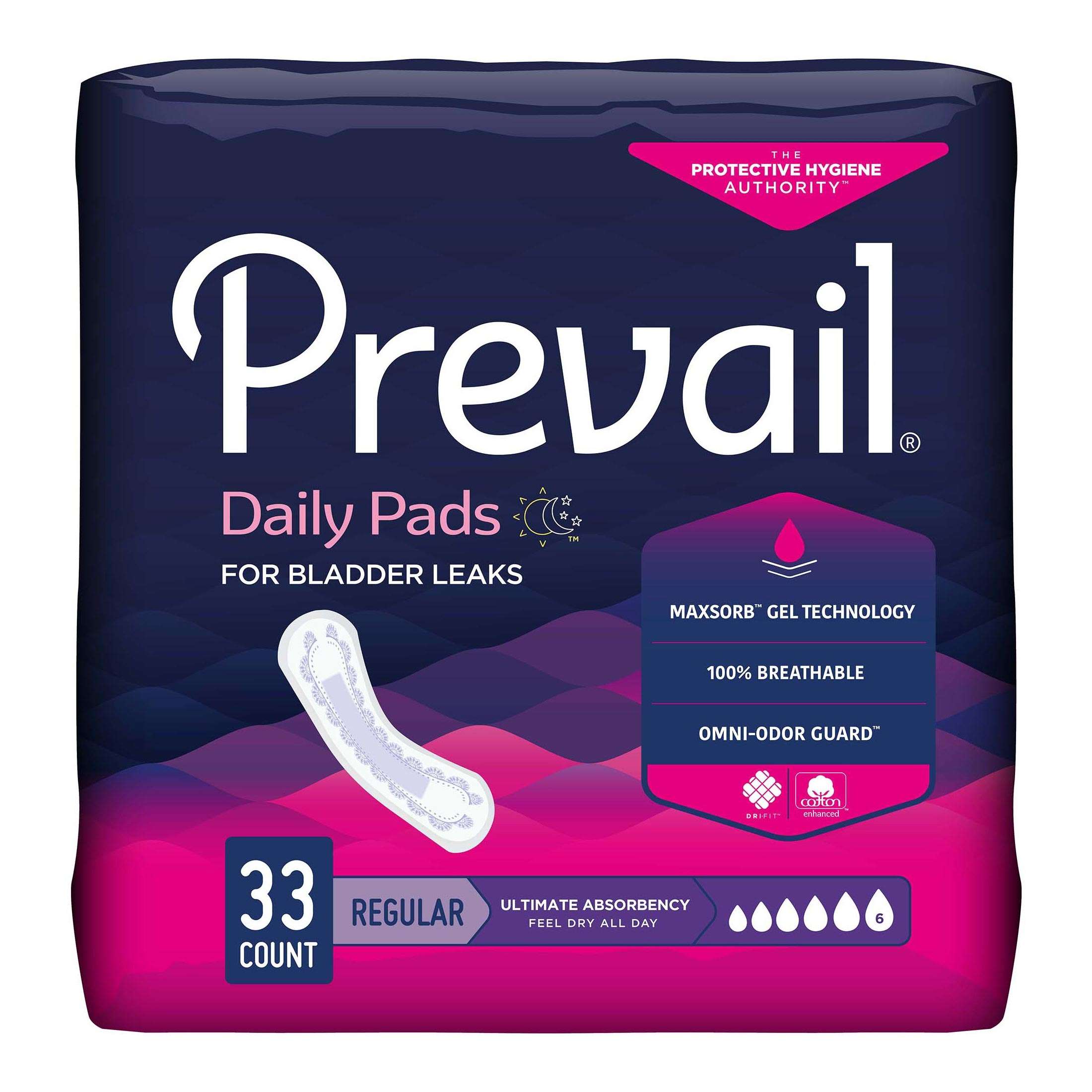 Prevail Daily Pads For Bladder Leaks thumbnail 1