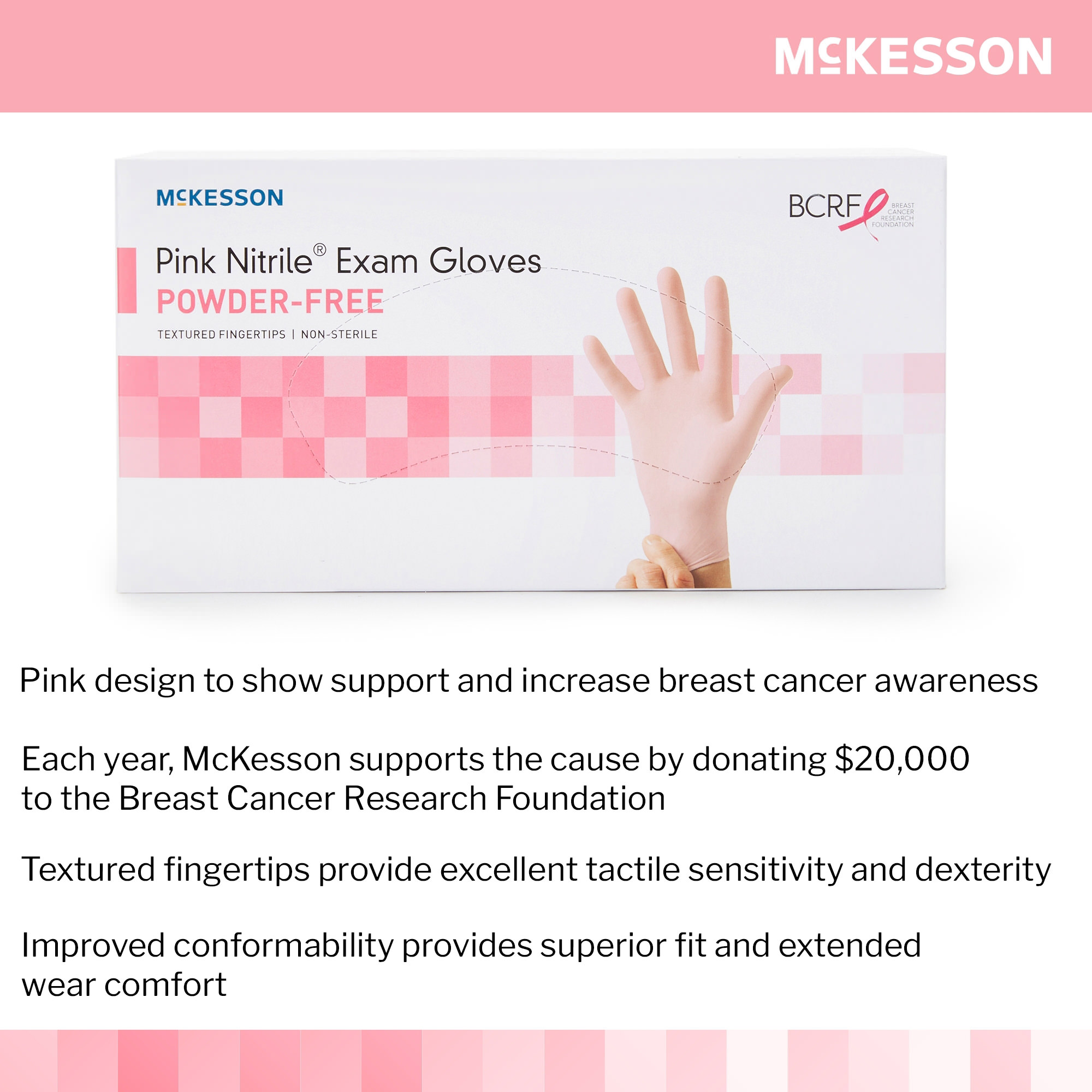 McKesson Nitrile Powder-Free Exam Gloves thumbnail 4