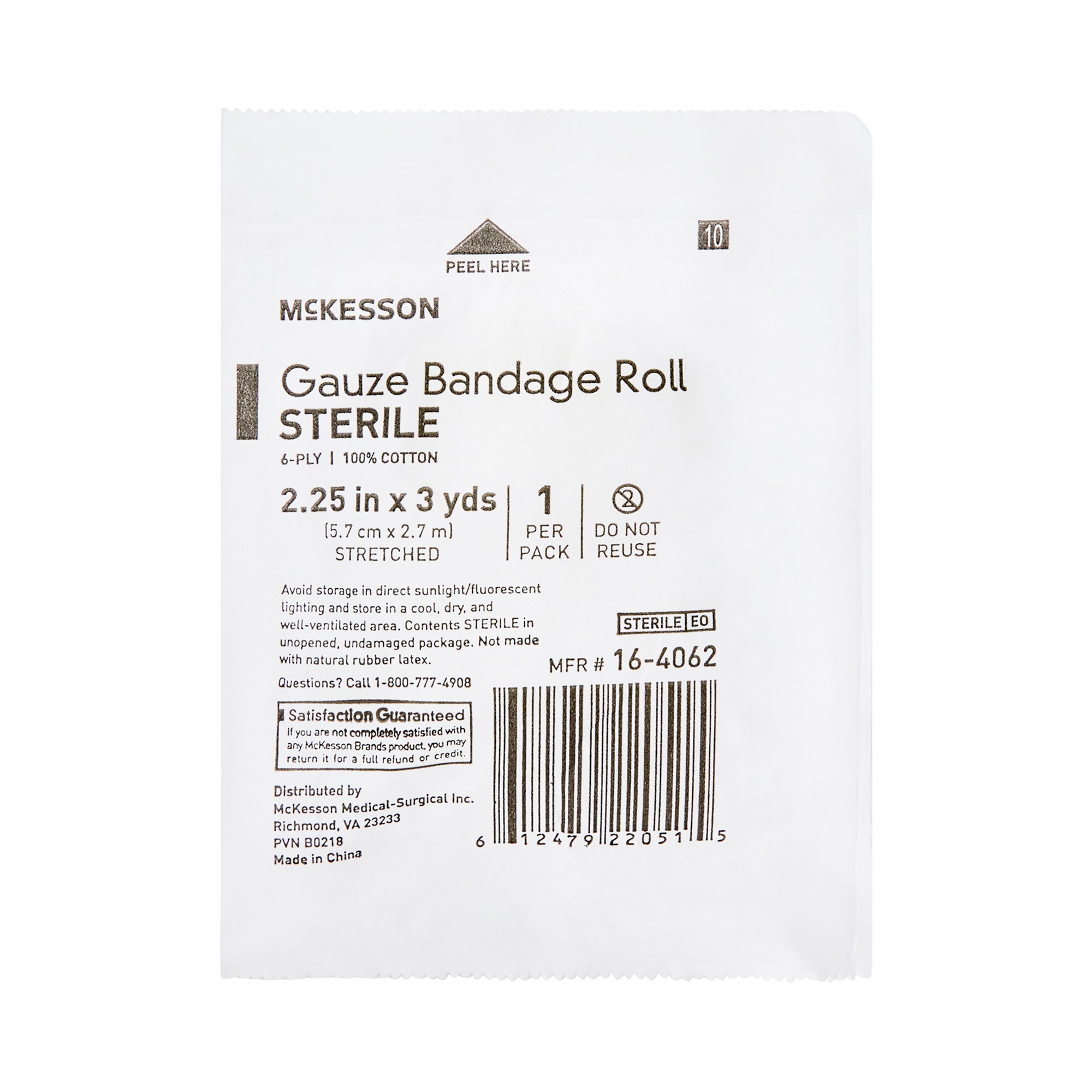 McKesson Fluff Bandage Roll White 2-1/4 Inch x 3 Yard 6-Ply Roll Shape thumbnail 3