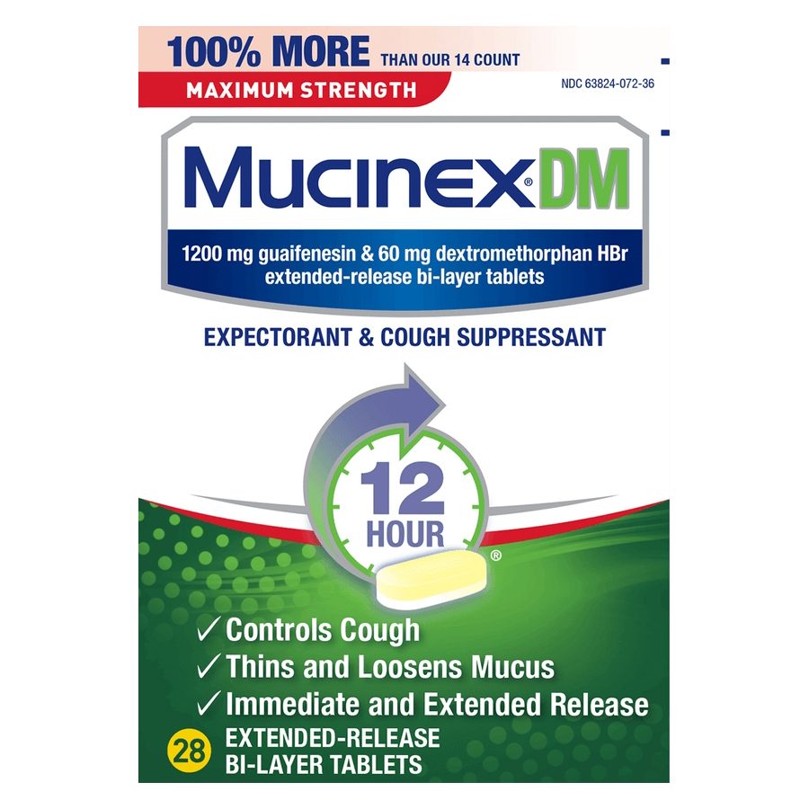 Mucinex DM Maximum Strength Extended-Release Bi-Layer Tablets thumbnail 1