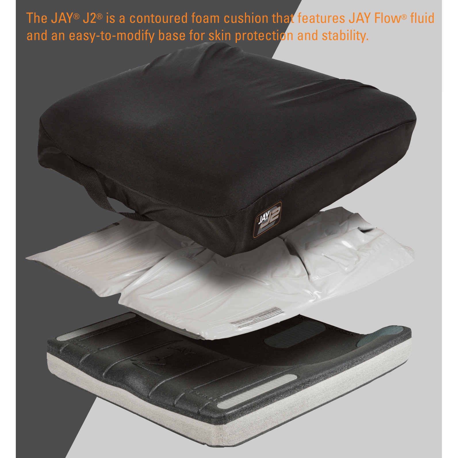 JAYフュージョンクッション クライオ フルイド JAY Fusion Cushions with Cryo Technology for Wheelchairs by