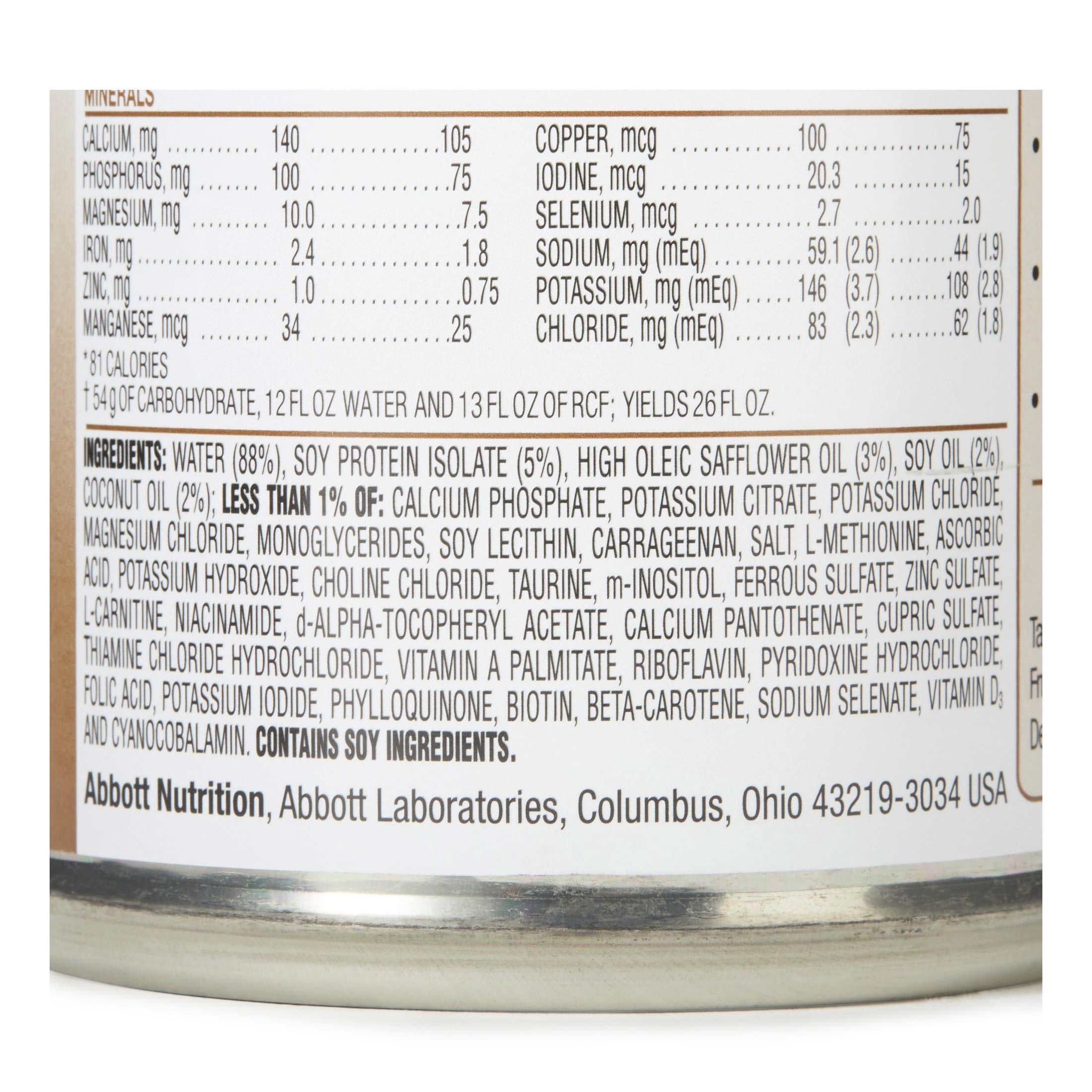 RCF Carbohydrate-Free Soy Infant Formula Base with Iron thumbnail 2