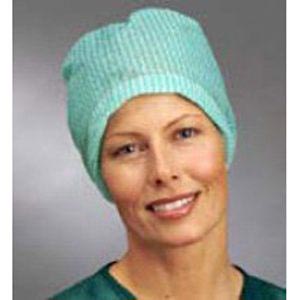 Molnlycke Operating Cap, One Size, Green, Flory - Box of 100