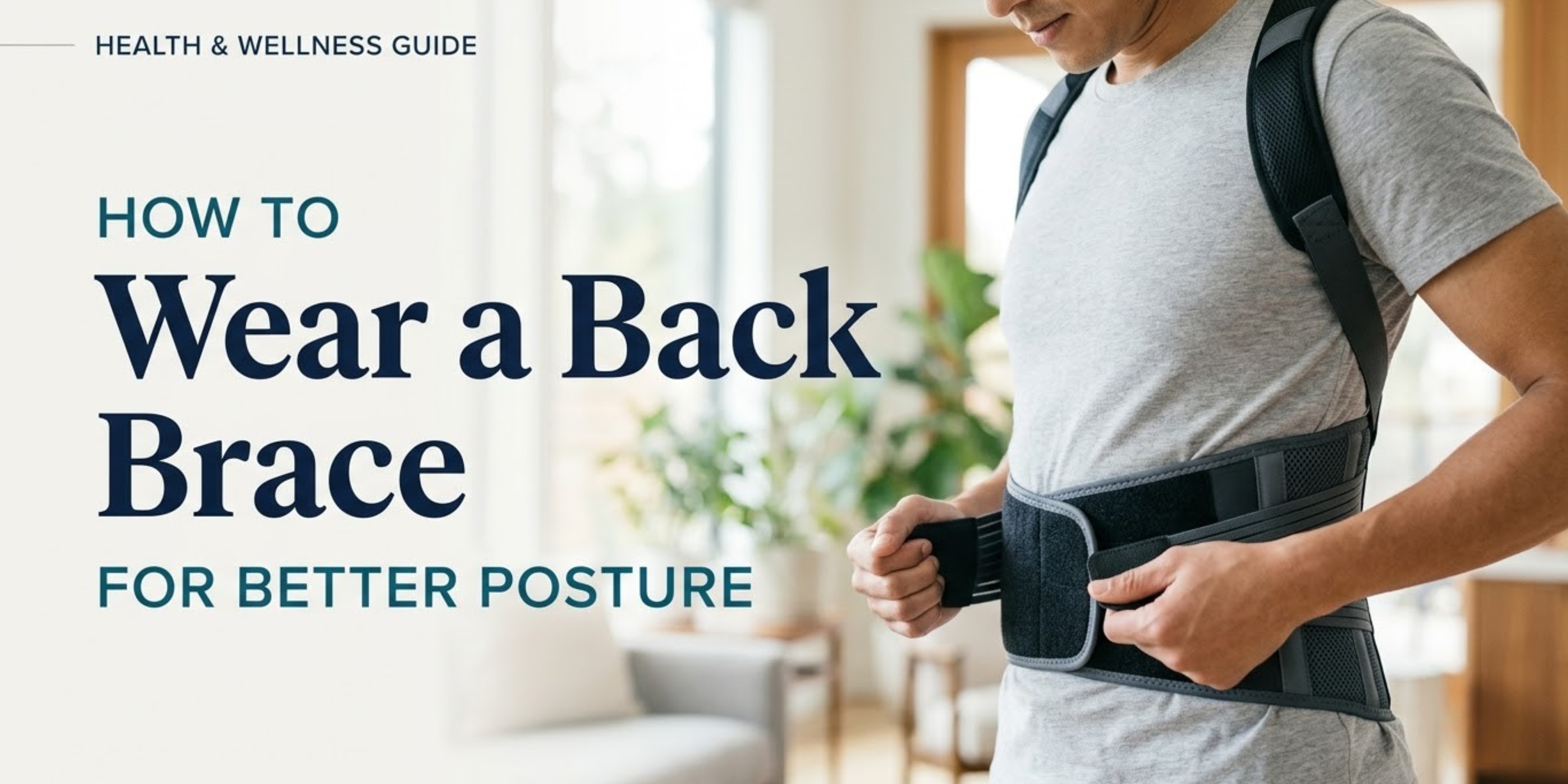 How to Wear a Back Brace for Better Posture