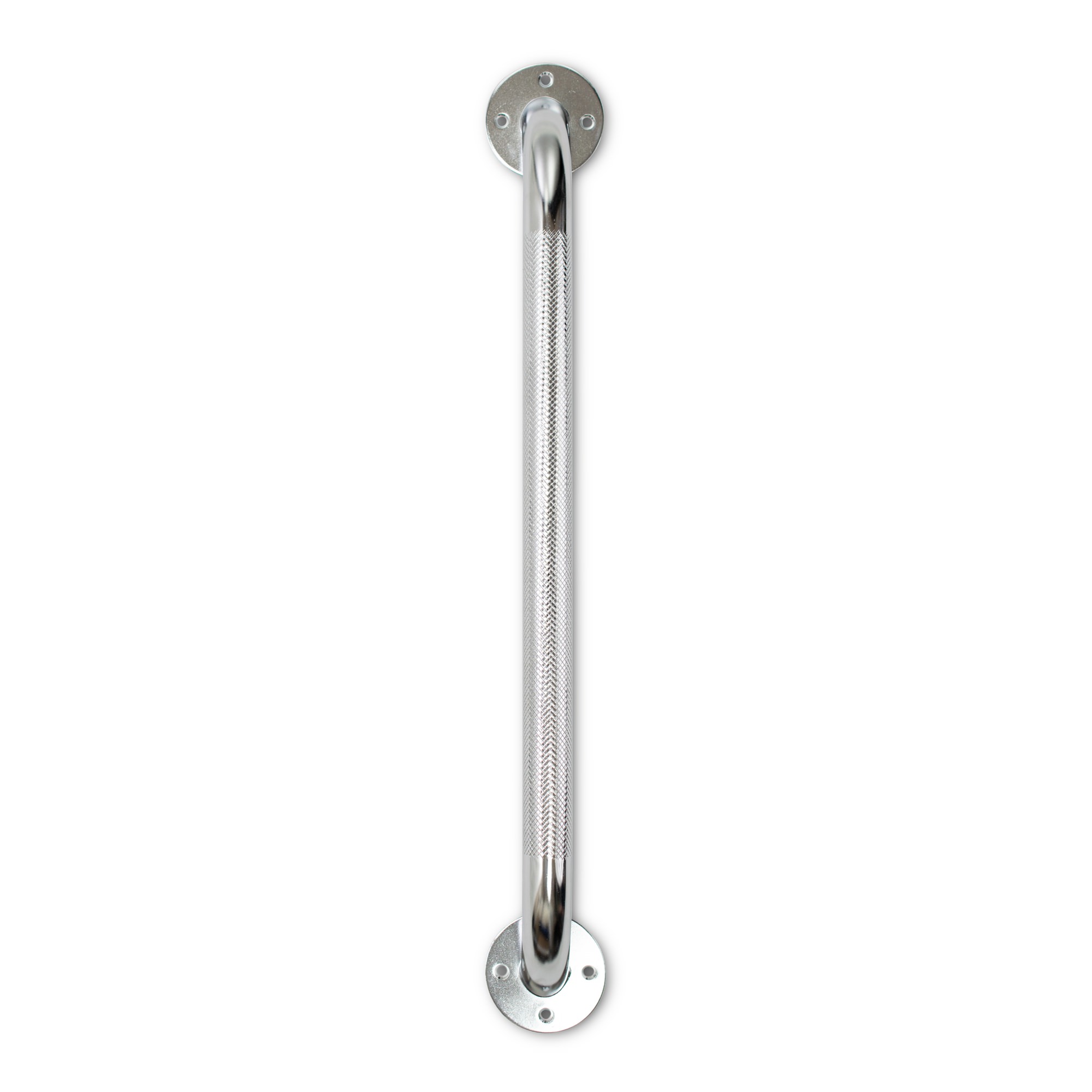 McKesson Knurled Steel Wall Grab Bar, Chrome Finish