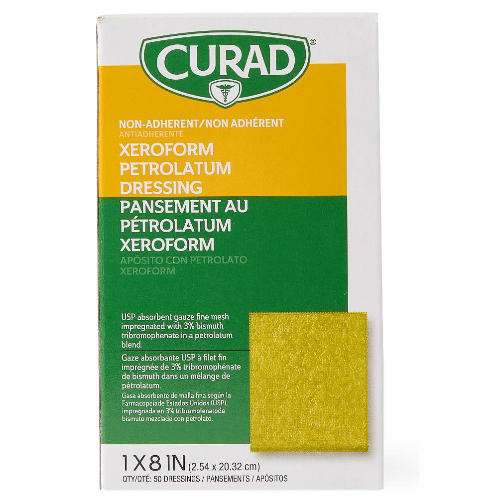 Medline Curad Xeroform Petrolatum Gauze Dressing thumbnail 2