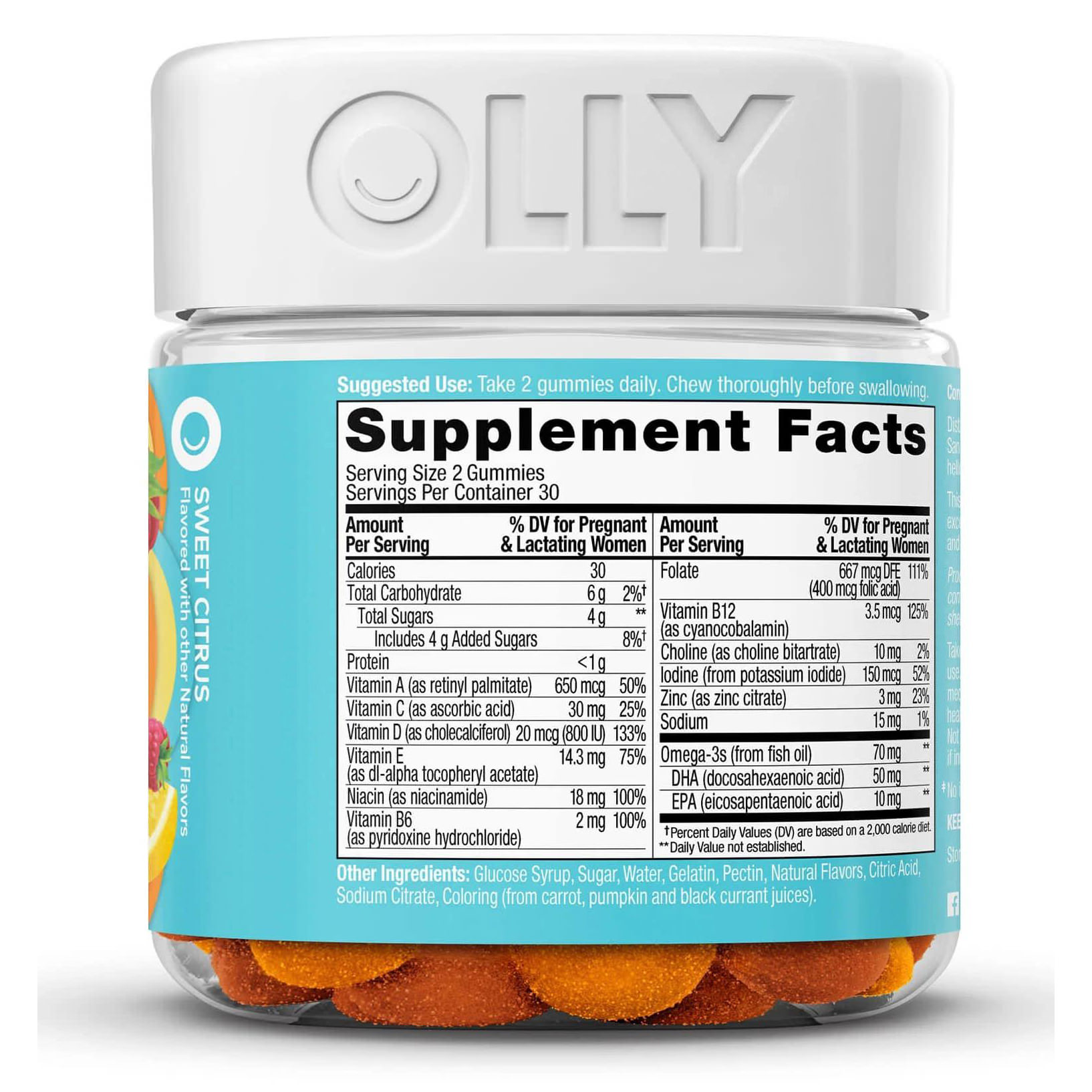 OLLY Essential Prenatal Folic Acid + DHA Vitamin Supplement for Mommy & Baby thumbnail 2
