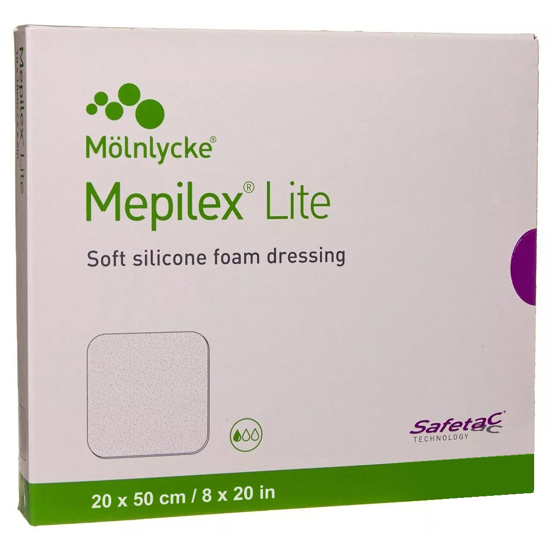 Mepilex Lite Thin Non Bordered Foam Dressing With Silicone Adhesive
