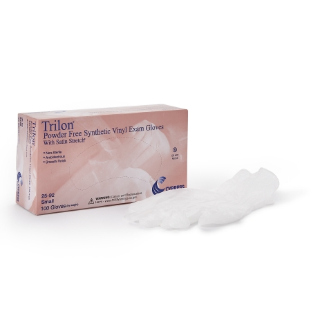Trilon Powder Free Synthetic Vinyl Exam Gloves thumbnail 1