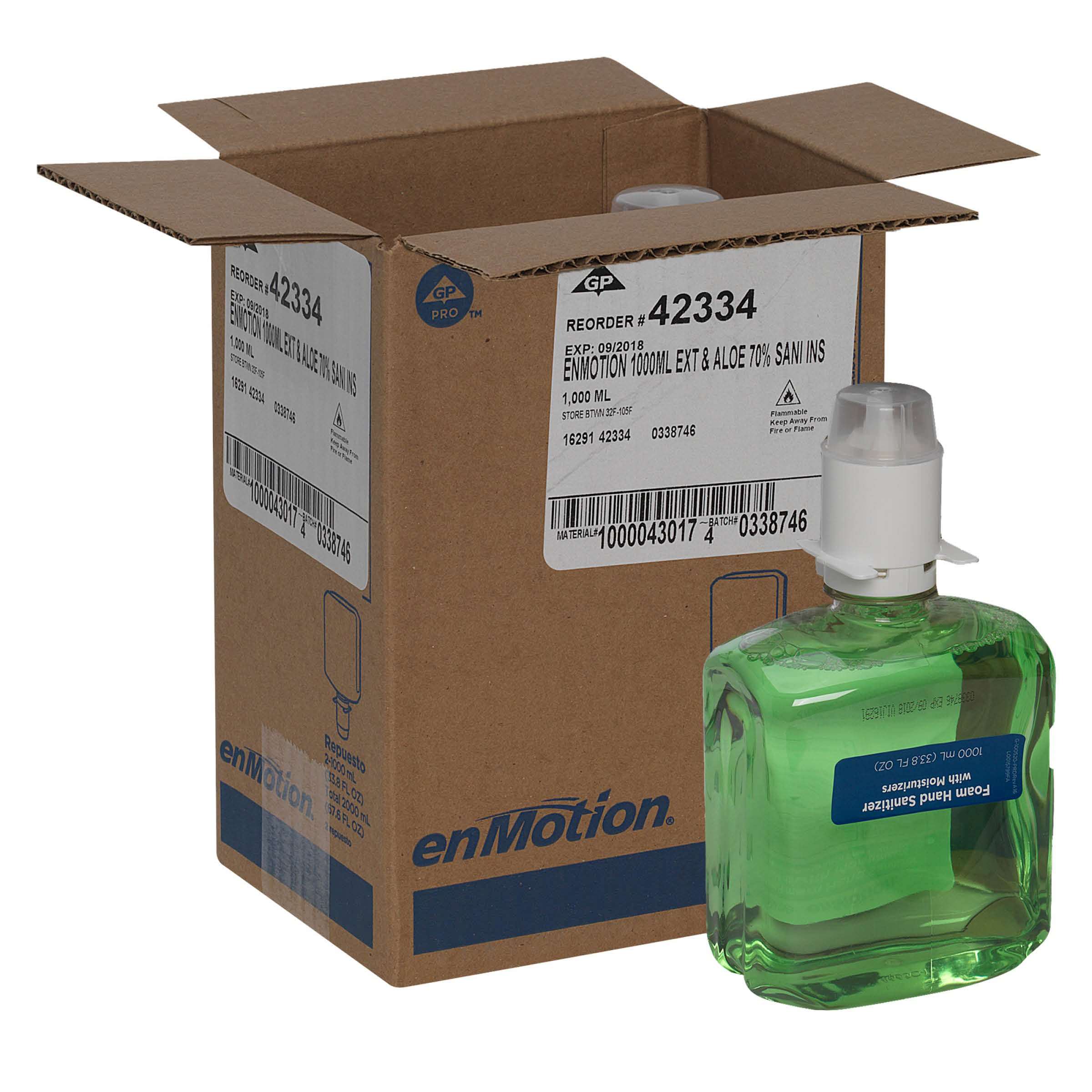 enMotion Gen2 Foam Hand Sanitizer with Moisturizer, 1000 mL - Case of 2 thumbnail 2