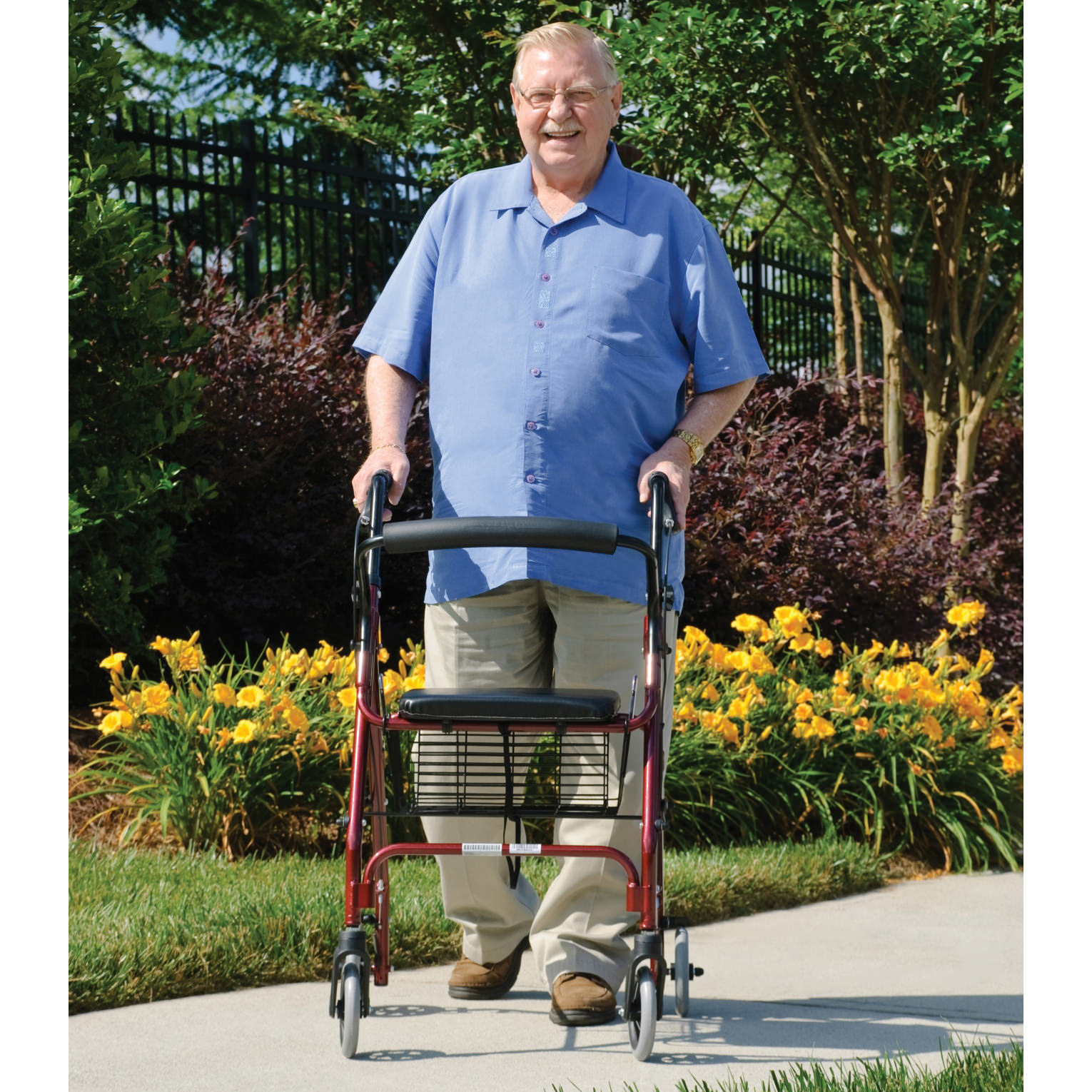 Lumex Walkabout Lite Four-Wheel Rollator thumbnail 8