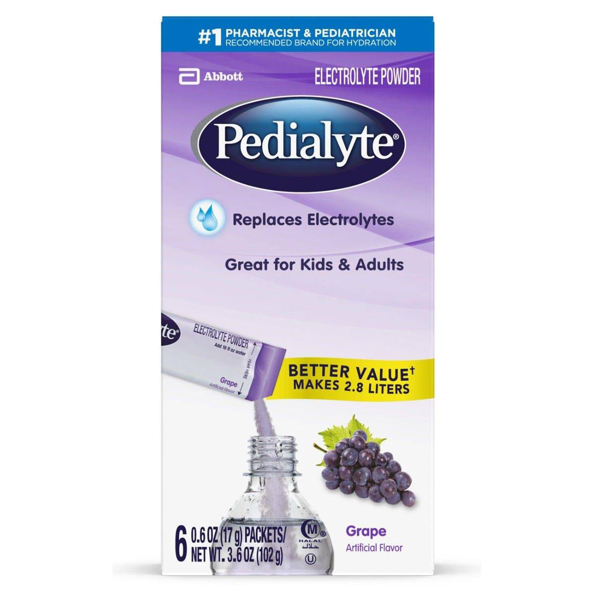 Pedialyte Powder Packs Oral Electrolyte Solution Powder thumbnail 2