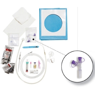 CORFLO PEG Feeding Tube, Ring Pull Non-Safety Basic Components Tray