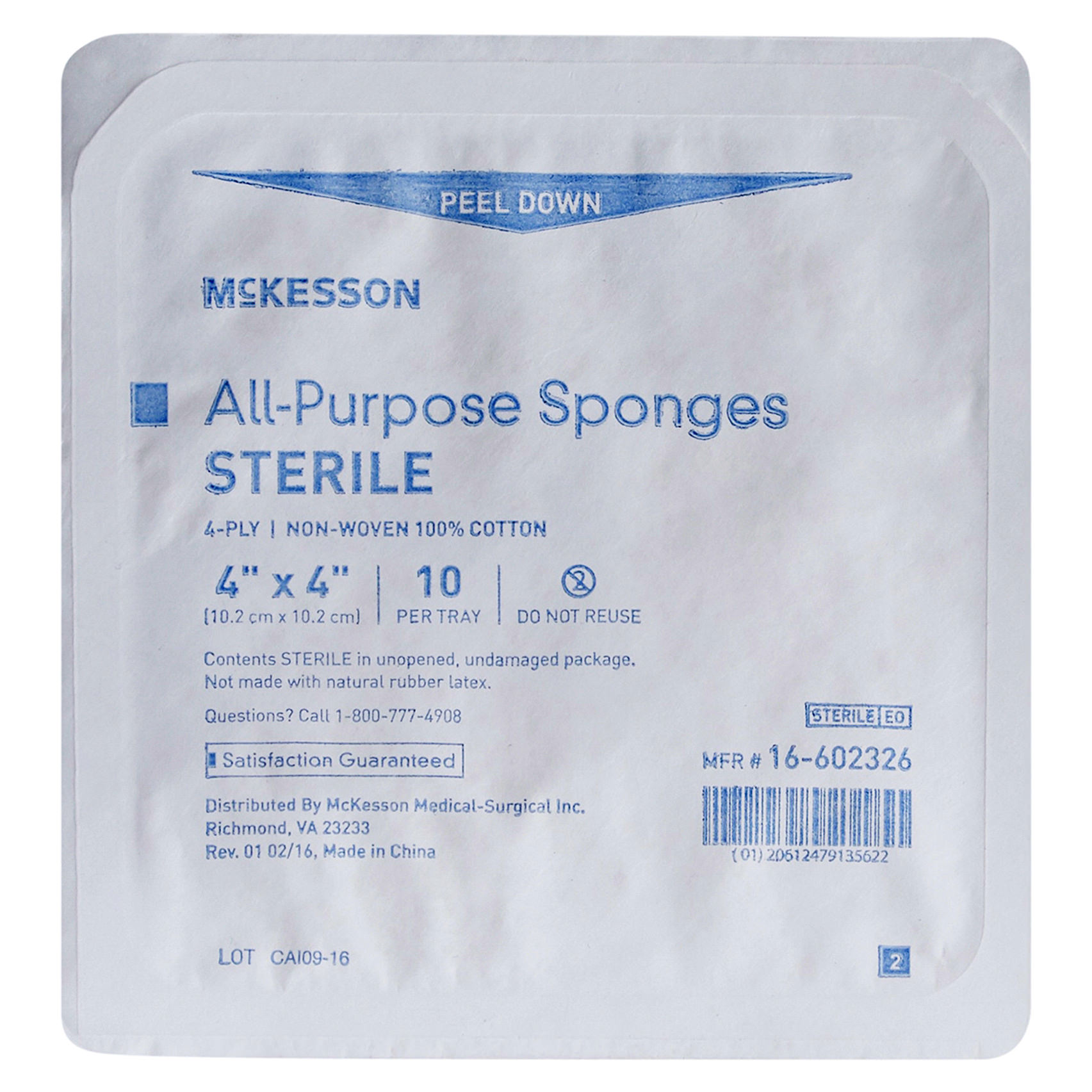 McKesson Nonwoven Sponge White thumbnail 2
