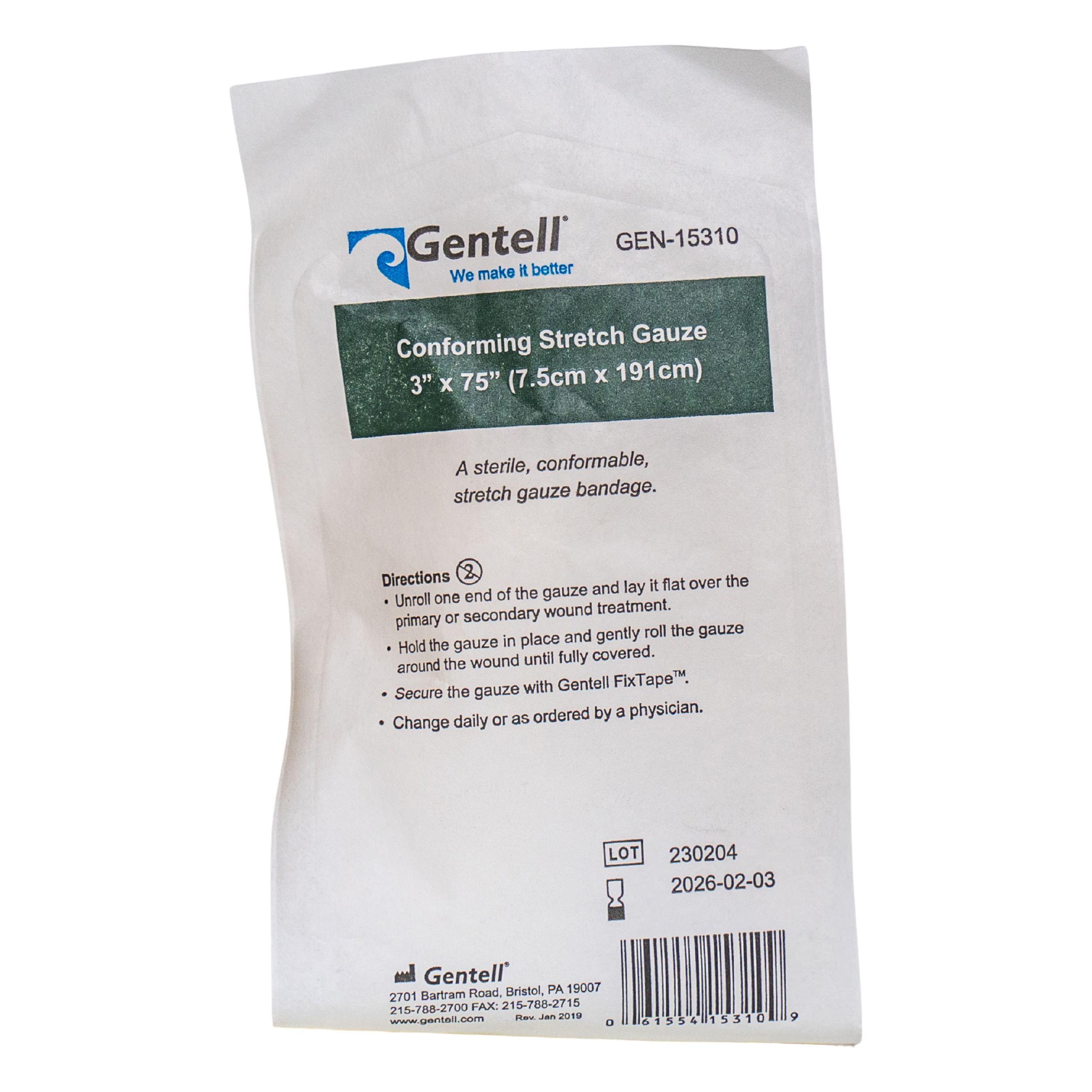 Gentell Conforming Stretch Gauze
