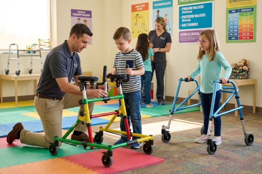 Types of Pediatric Walkers and Gait Trainers