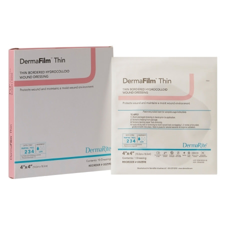 DermaFilm Thin Hydrocolloid Wound Dressing with Border thumbnail 1