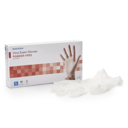 McKesson Confiderm Vinyl Standard Cuff Powder Free Exam Gloves thumbnail 1