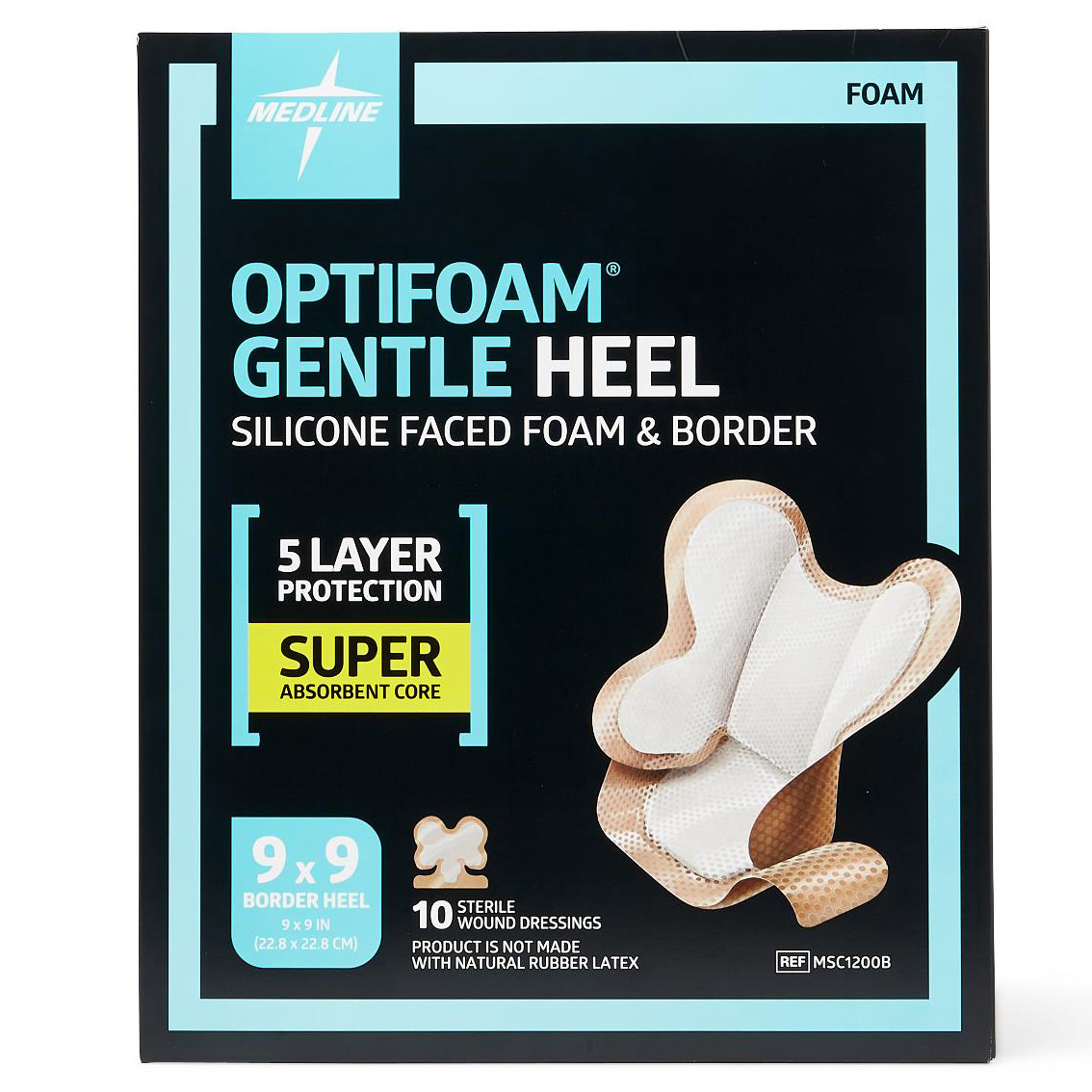 Optifoam Sterile Gentle Heel Silicone-faced Foam Dressing thumbnail 2