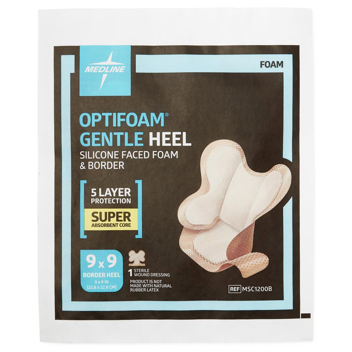 Optifoam Sterile Gentle Heel Silicone-faced Foam Dressing thumbnail 5