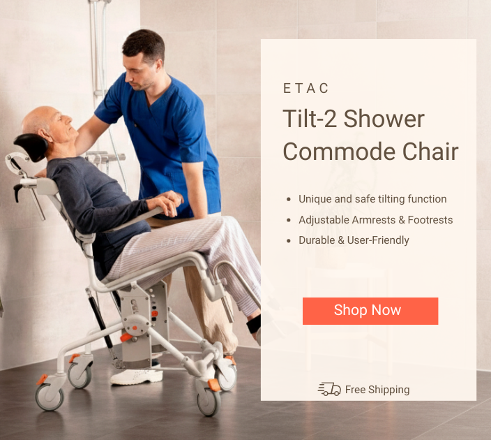 Etac Swift Mobil Tilt-2 Shower Commode Chair