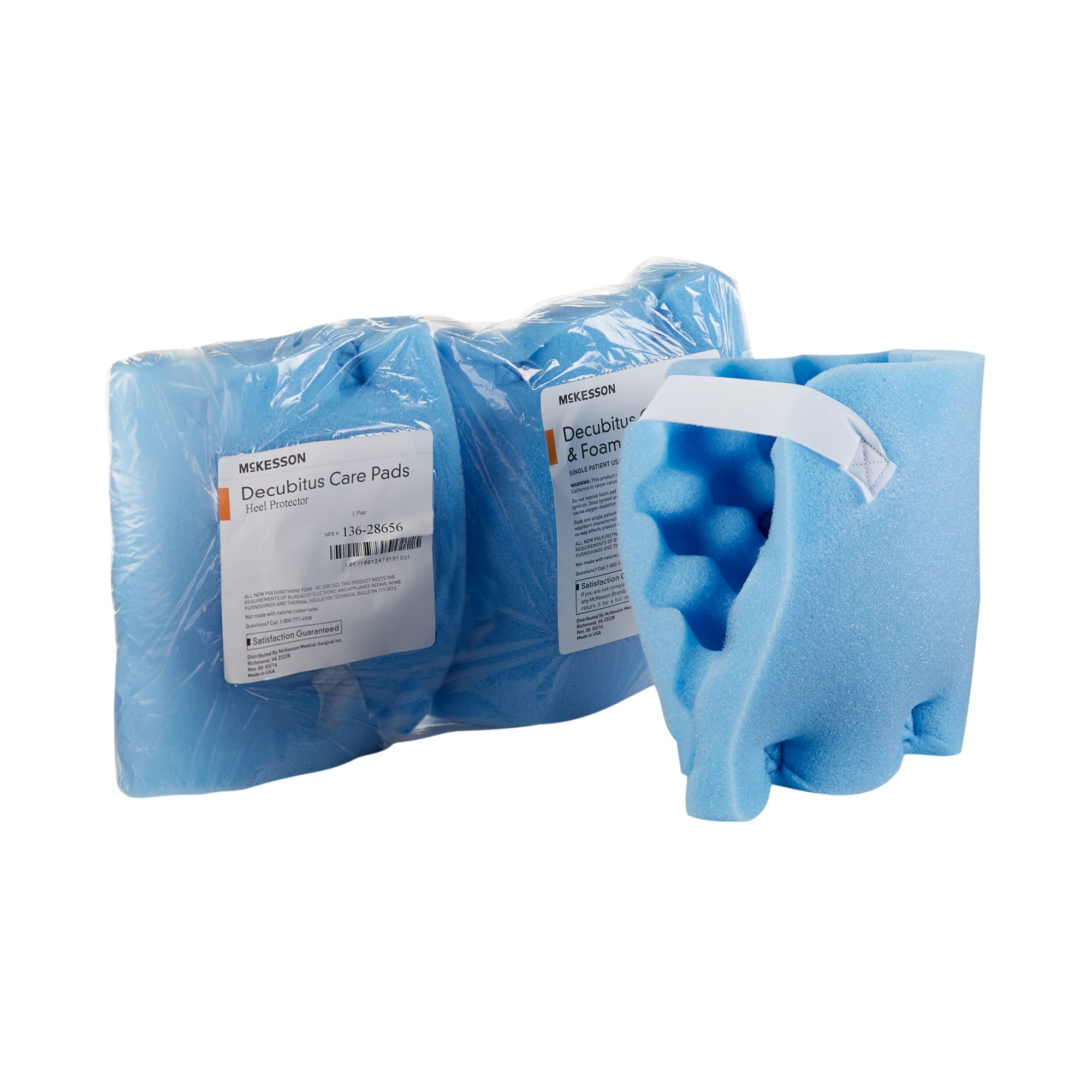 McKesson Heel Protection Pad, Blue, 6-1/2 x 6-1/2 Inch - Main image