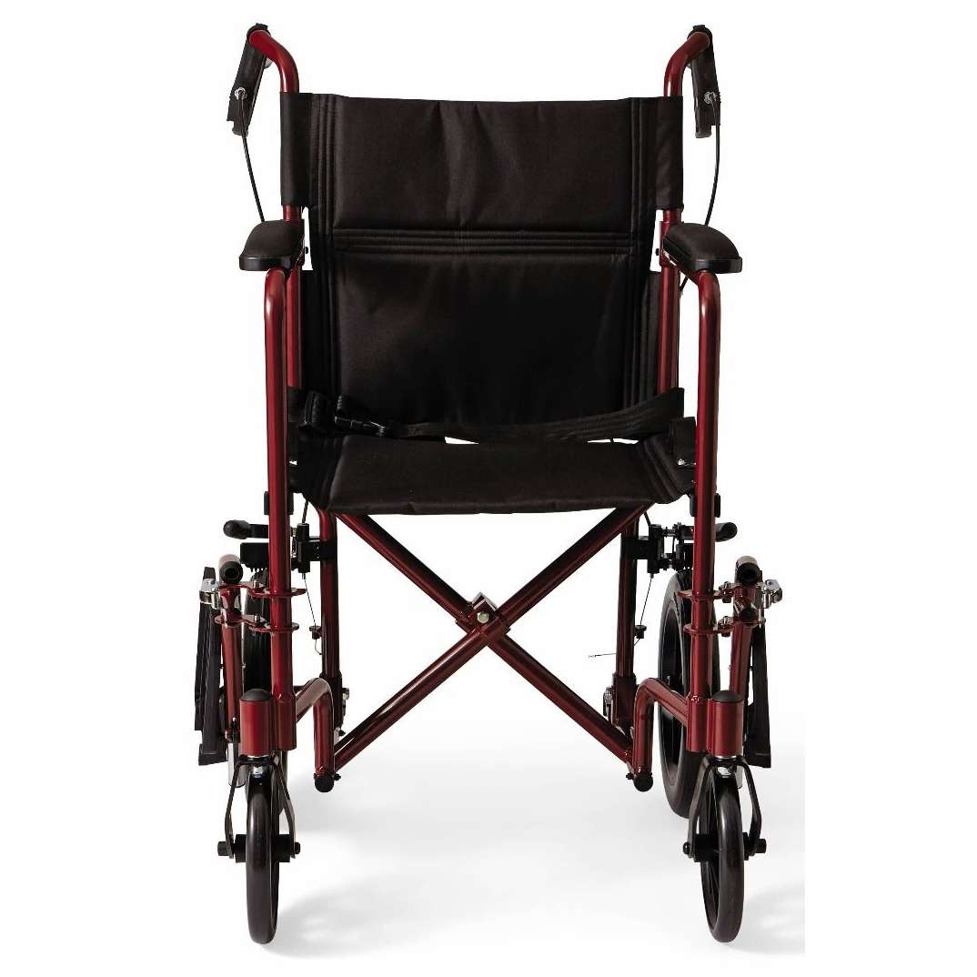 Medline Basic Aluminium Transport Chair thumbnail 4