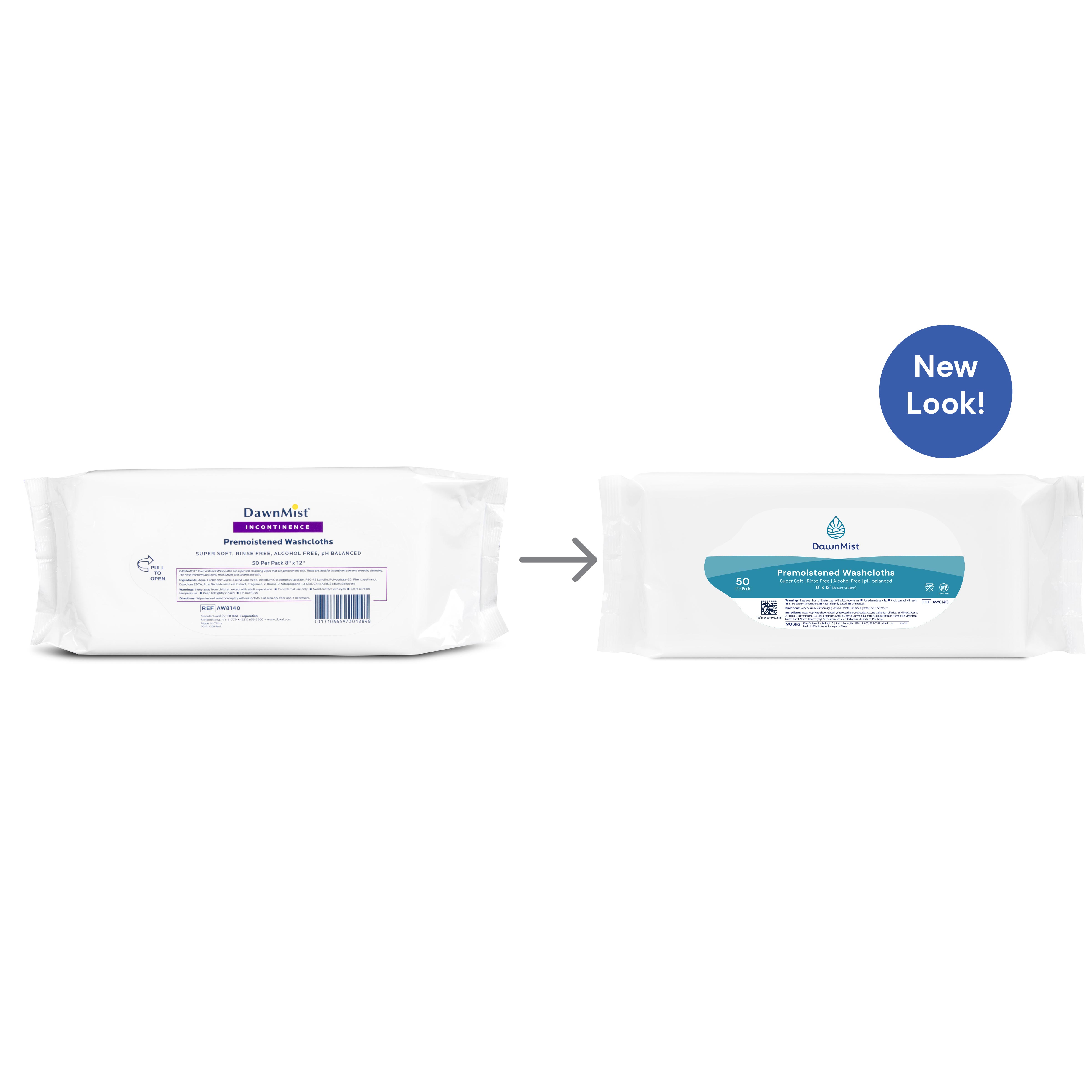 DawnMist Incontinence Pre-Moistened Washcloths thumbnail 2
