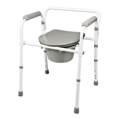 Lumex 3-In-1 Steel Folding Commode thumbnail 1