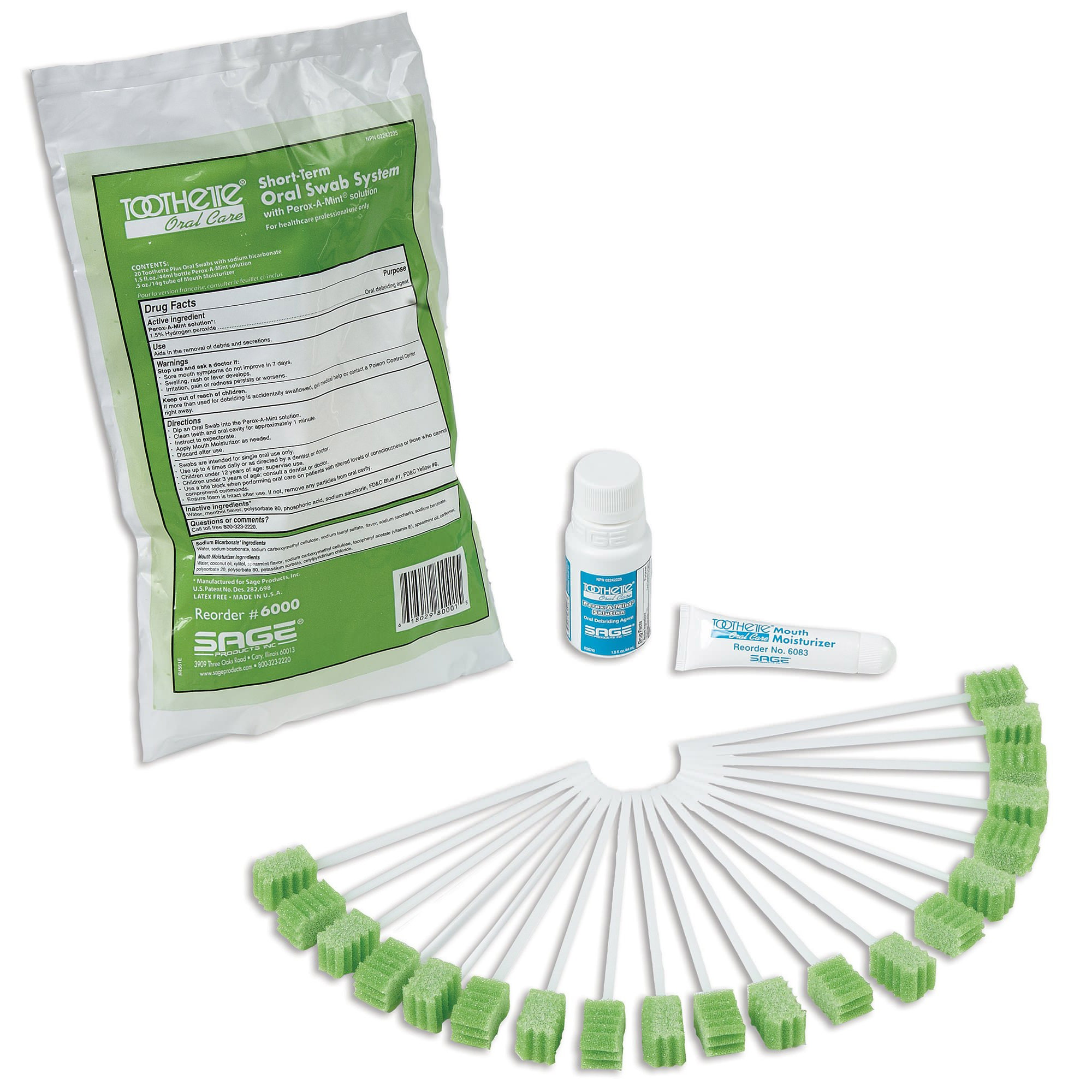 Toothette Oral Swab System Kit