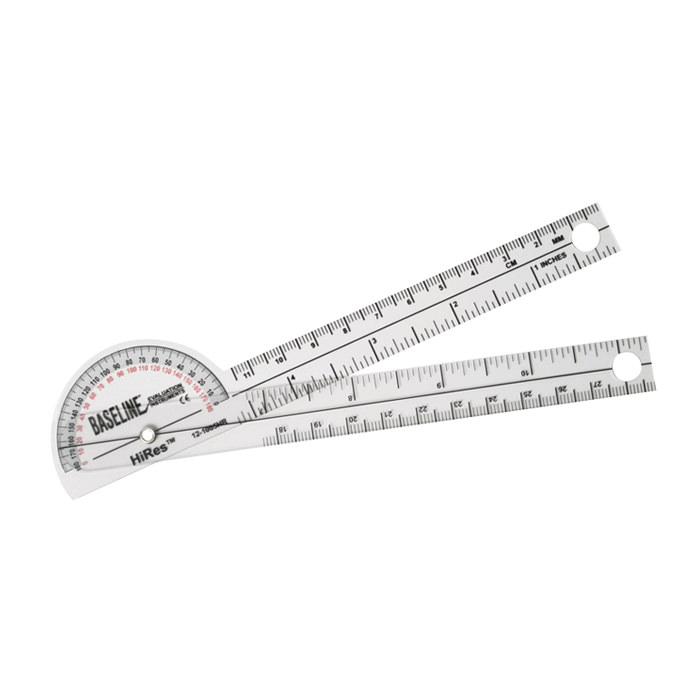 Baseline Hires Plastic Goniometer 6 Inch Arms thumbnail 1