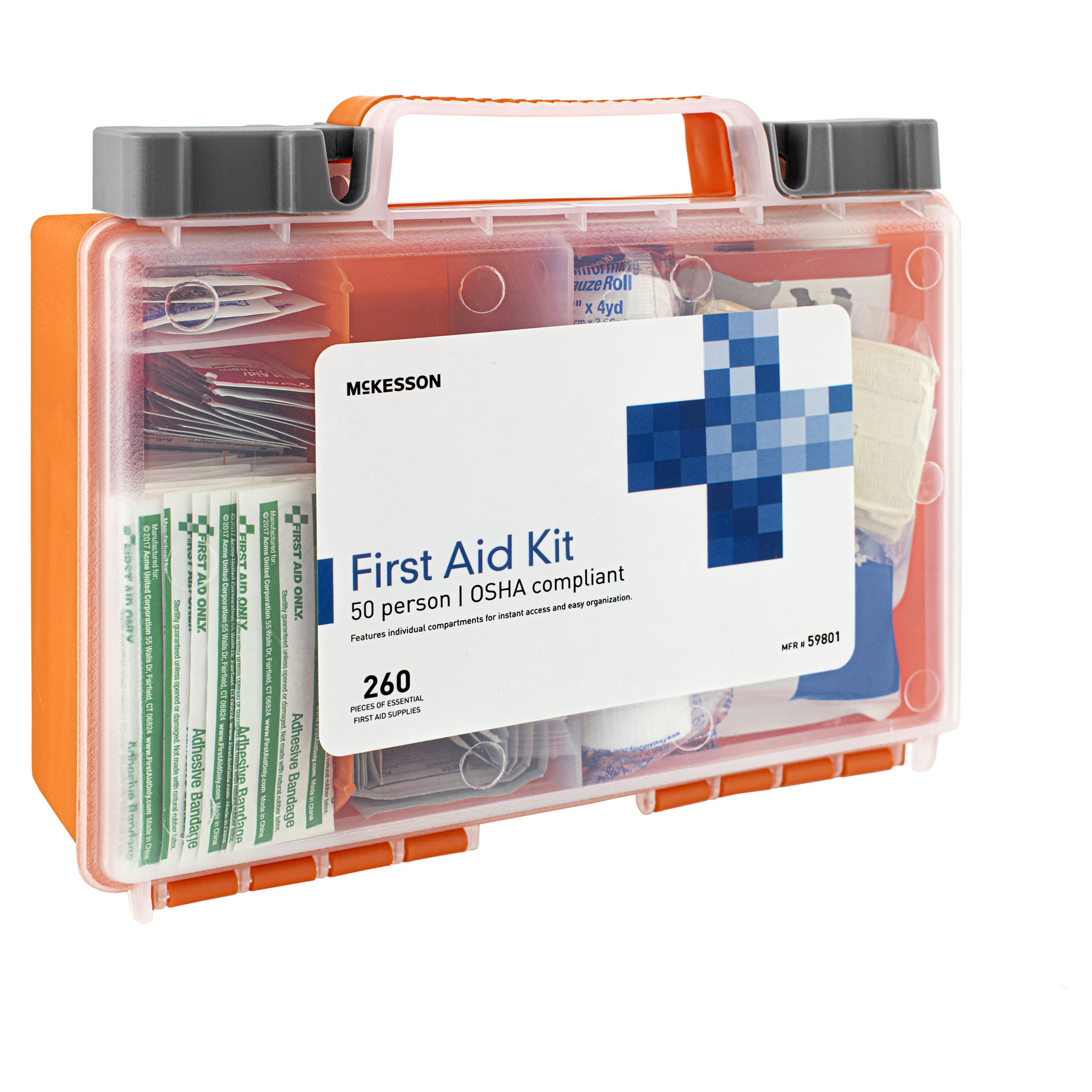 Mckesson First Aid Kit 50 Person Plastic Case thumbnail 3