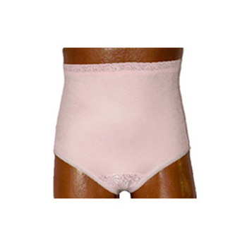 Options Ladies Split-Lace Crotch Brief with Built-In Barrier Support, Soft Pink thumbnail 1