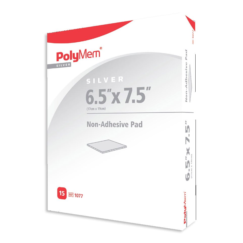 Polymem Silver Non-Adhesive Foam Pad Dressing - Main image