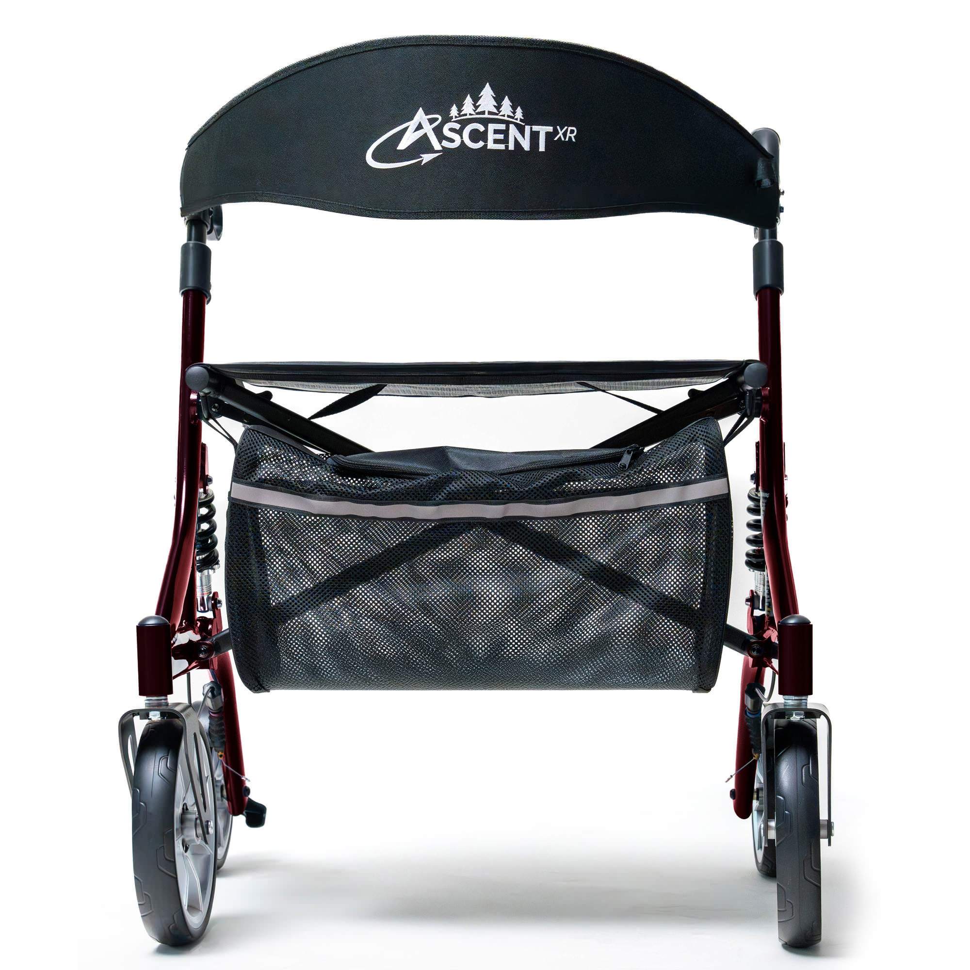 ProBasics Ascent XR Height Adjustable Euro-Style Rollator, BrandyWine thumbnail 2