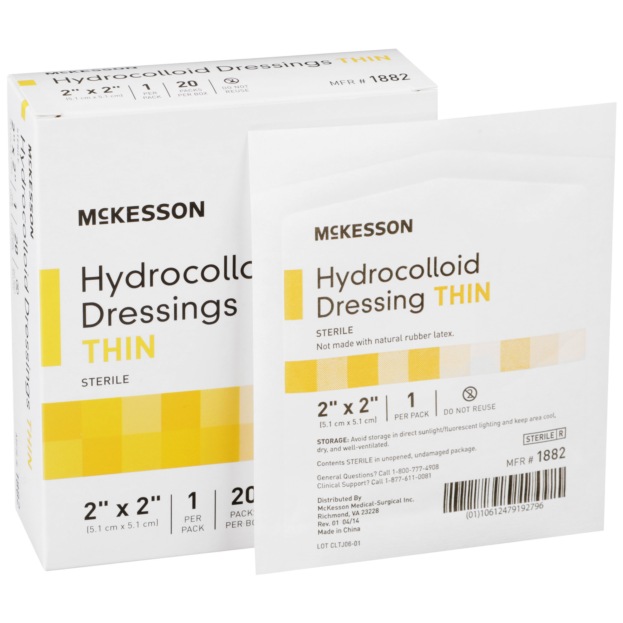 McKesson Hydrocolloid Sterile Thin Dressing product image