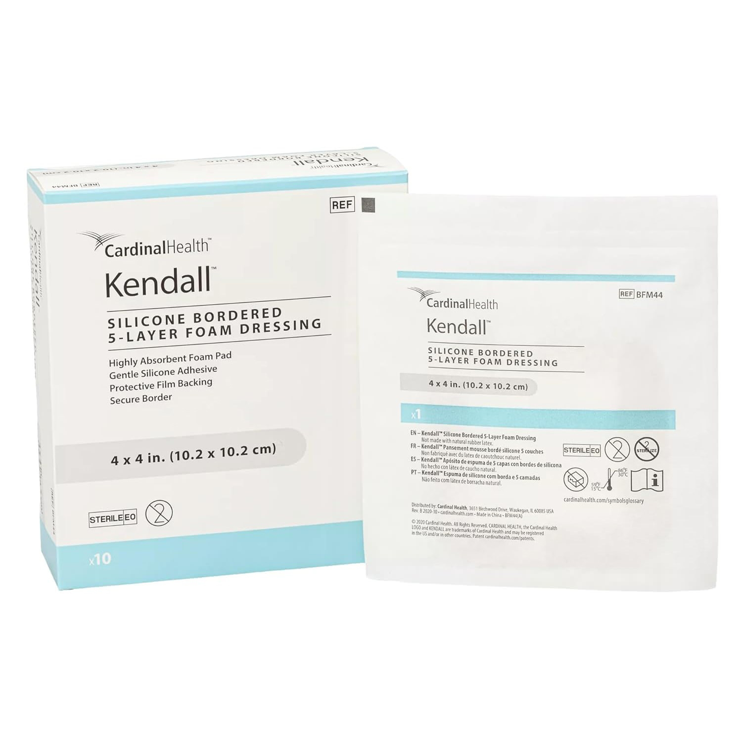 Cardinal Health Kendall Silicone Bordered 5-Layer Foam Dressing thumbnail 5