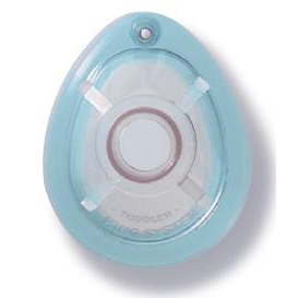 Ambu King Anesthesia Mask Clear, Purple Ring Hook Ring Top Valve Size 3 - Main image