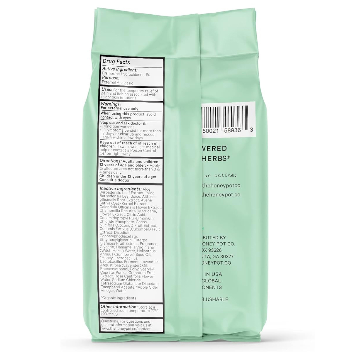 The Honey Pot Anti-Itch Wipes with 1% Pramoxine Hydrochloride - Package of 30 thumbnail 4