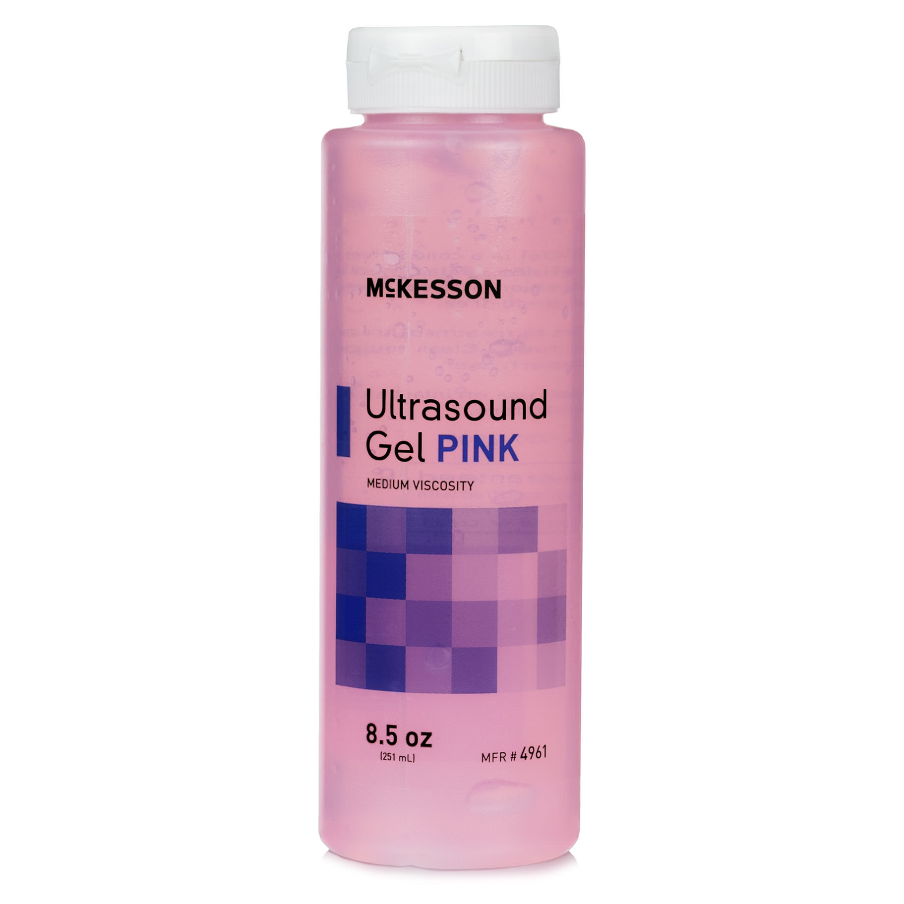 McKesson Ultrasound Gel Pink 8.5 oz, Conductive Medium Viscosity